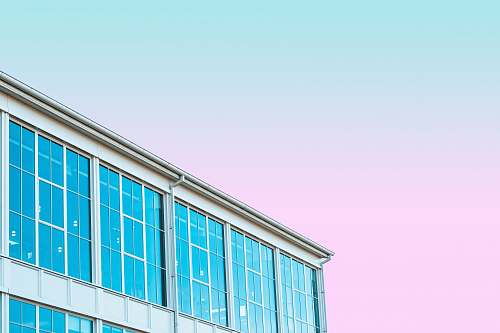 convention center blue glass building under purple sky during daytime san francisco